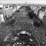 Demonstration the day before Argentina's Presidential Elections of 1983